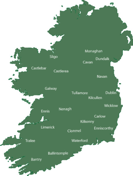 Map of Ireland